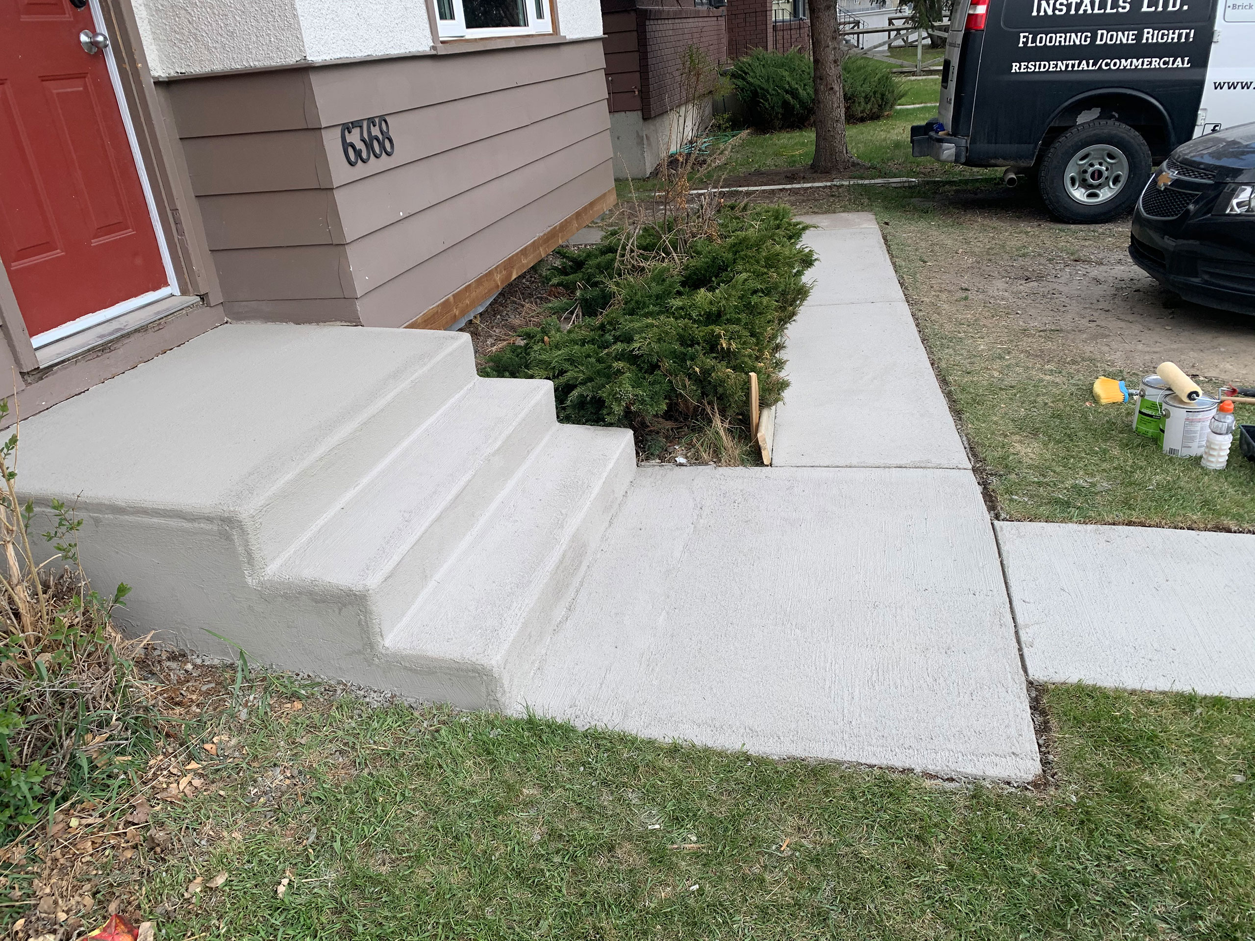 concrete steps restoration calgary